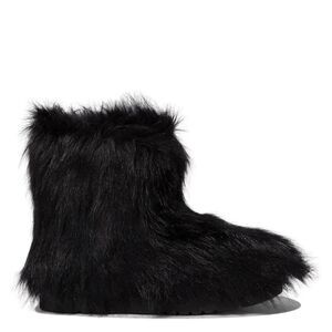 Revolve Stand Studio Olivia Black Faux Fur Ankle Boots